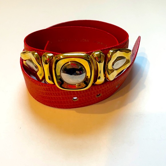 BELTO genuine leather belt M L - Picture 1 of 5